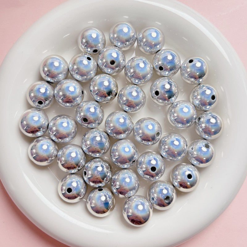 Cuentas acrílicas de agujero recto de láser/láser de láser al por mayor